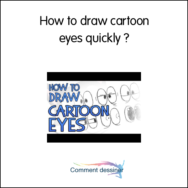 How to draw cartoon eyes quickly